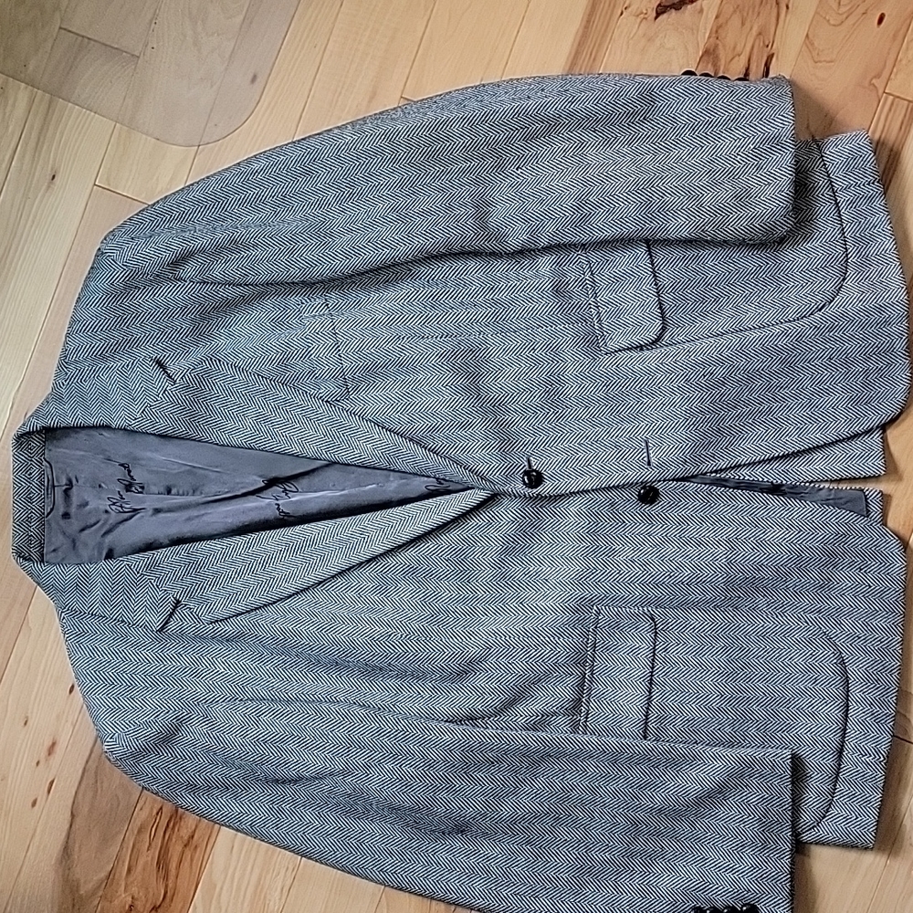 Joe Namath Herringbone tweed blazer 44r